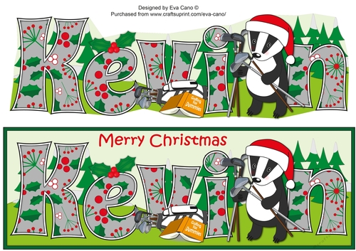 Christmas Billy the Badger Beginners Golf KEVIN large dl