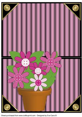 Flower Pot Over the Edge Pink Shades