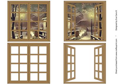 Christmas Window Scene Toppers 2