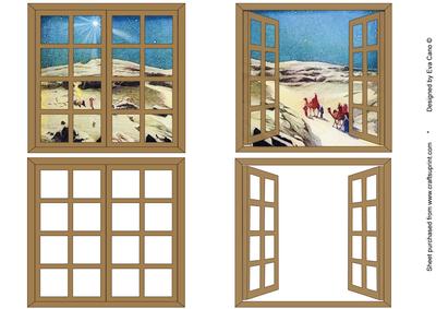 Christmas Window Scene Toppers 3