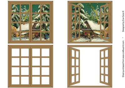 Christmas Window Scene Toppers 4