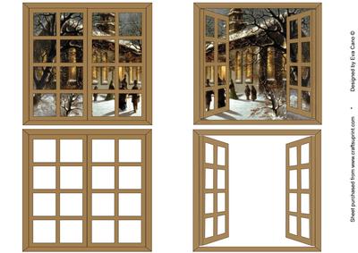 Christmas Window Scene Toppers 5