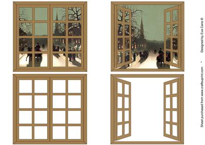 Christmas Window Scene Toppers 6