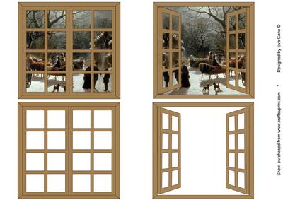 Christmas Window Scene Toppers 8
