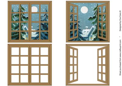 Christmas Window Scene Toppers 10