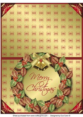 Christmas Wreath Over the Edge