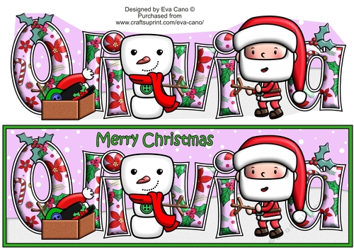 Jolly Santa building Jolly Snowman OLIVIA large dl