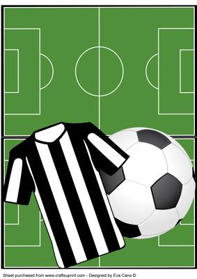 Football Fan Over the Edge (black & White)