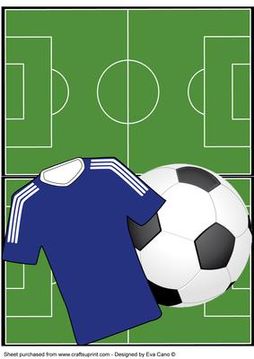 Football Fan Over the Edge (blue)