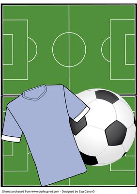 Football Fan Over the Edge (light Blue)