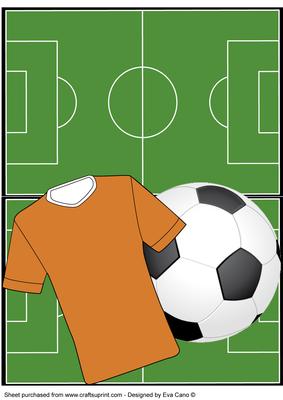 Football Fan Over the Edge (orange)