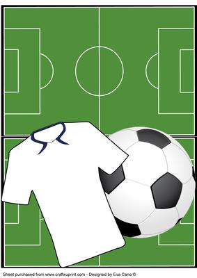 Football Fan Over the Edge (white)