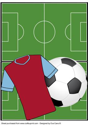 Football Fan Over the Edge (wine & Blue) 2
