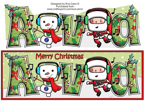 Jolly Santa and Jolly Snowman dancing AVA large dl