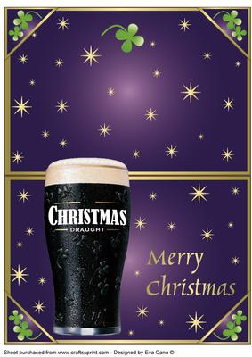 Mine's a Pint for Christmas - Purple