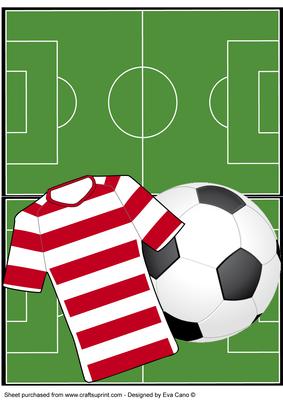 Football Fan Over the Edge (red & White) 2