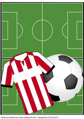 Football Fan Over the Edge (red & White) 3