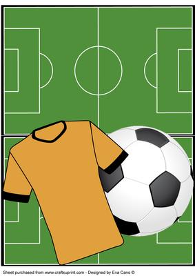 Football Fan Over the Edge (gold)
