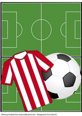 Football Fan Over the Edge (red & White) 4