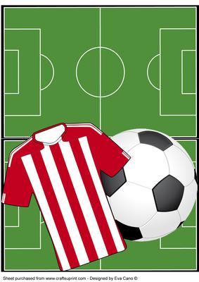 Football Fan Over the Edge (red & White) 5