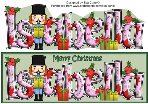 Christmas Nutcracker with presents ISABELLA large dl