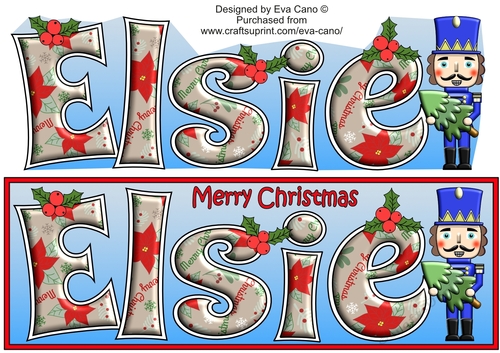 Christmas Nutcracker with Tree ELSIE large dl