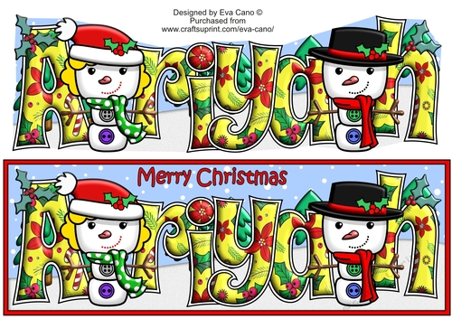 Jolly Snowman on a Blind Date ARIYAH large dl