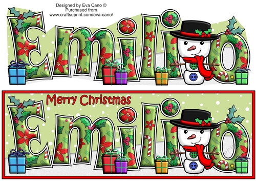 Jolly Snowman with presents EMILIO large dl
