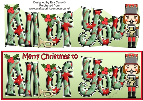 Christmas Nutcracker with bugle ALL OF YOU large dl