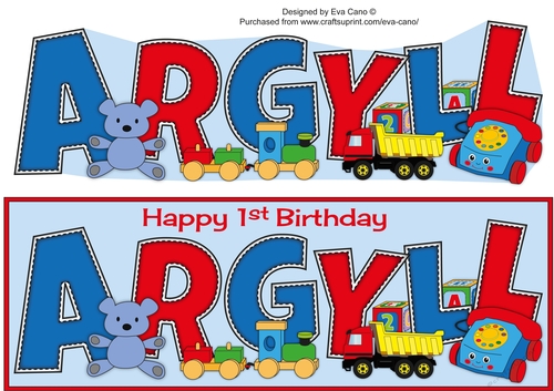 Toys ARGYLL 1st large dl
