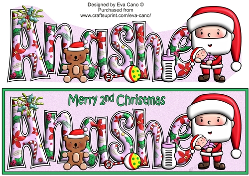 Jolly Santa 2nd Christmas ANASHE large dl 2
