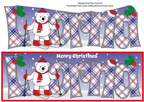 Monty Polar Bear Skiing LORNA large dl