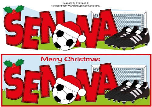 Xmas Football Boots & Football SENNA large dl