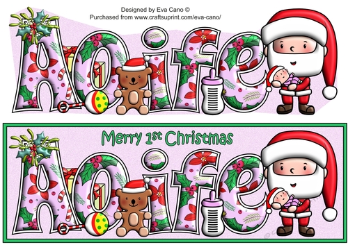 Jolly Santa First Christmas AOIFE large dl