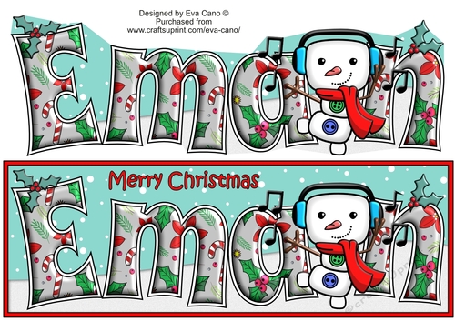 Jolly Snowman dancing EMAN large dl