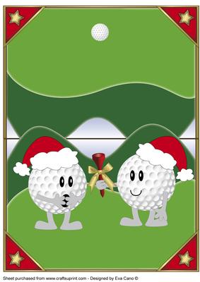Christmas Golfing - Over the Edge