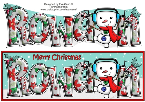 Jolly Snowman dancing ROWAN large dl