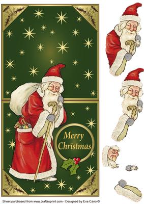 Vintage Santa - Over the Edge