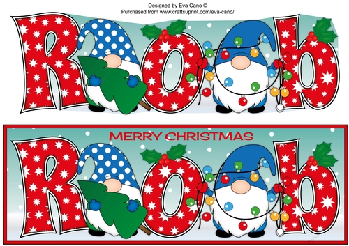 Christmas Gnomes with decorations ROB large dl