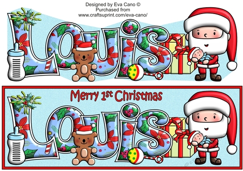 Jolly Santa First Christmas LOUIS large dl