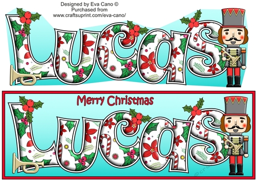 Christmas Nutcracker with bugle LUCAS large dl
