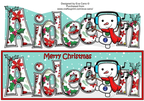 Jolly Snowman dancing AIDEEN large dl