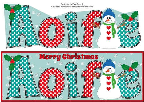 Snowman AOIFE large dl