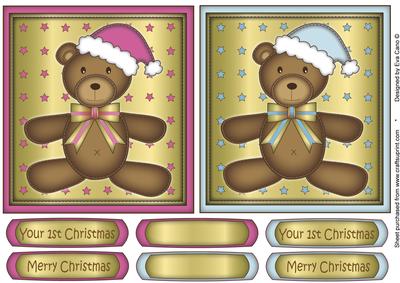 Baby First Christmas Toppers