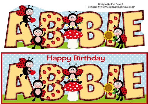 Cute Ladybirds ABBIE large dl
