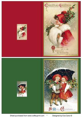 Vintage Christmas Notelets 8