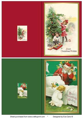 Vintage Christmas Notelets 24