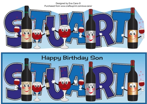 Funny Red Wine Son STUART large dl
