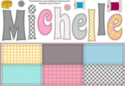 Deconstructed Sewing Theme MICHELLE large dl