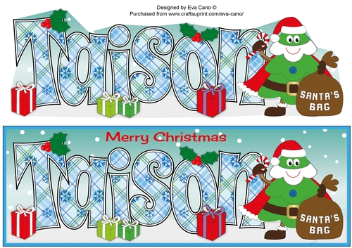 Crazy Christmas Tree Santa TAISON large dl